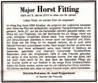 Major Horst Fitting